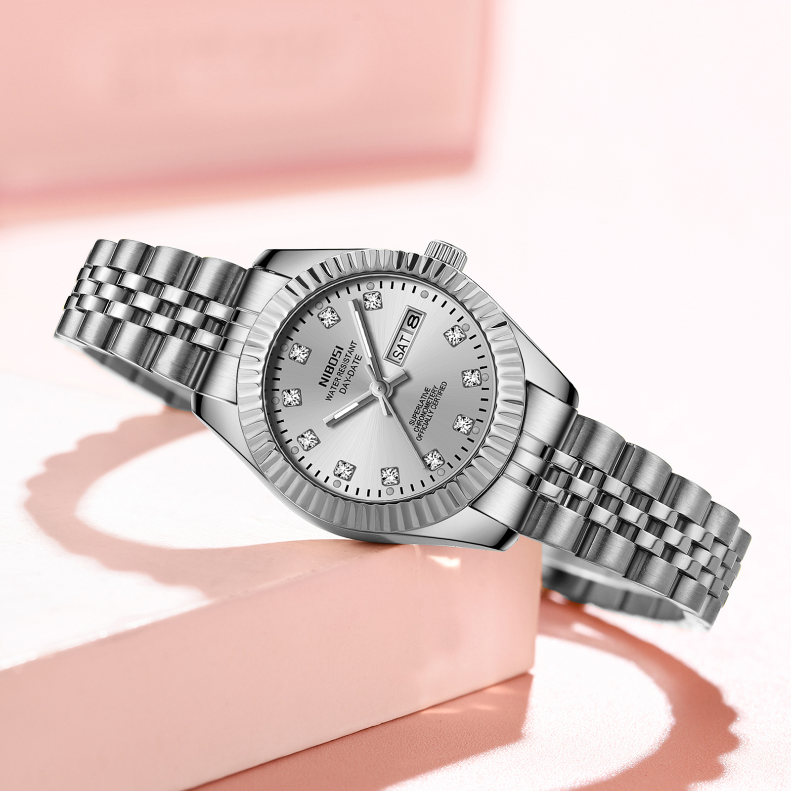 Nibosi Millbury Day-Date Silver - 7