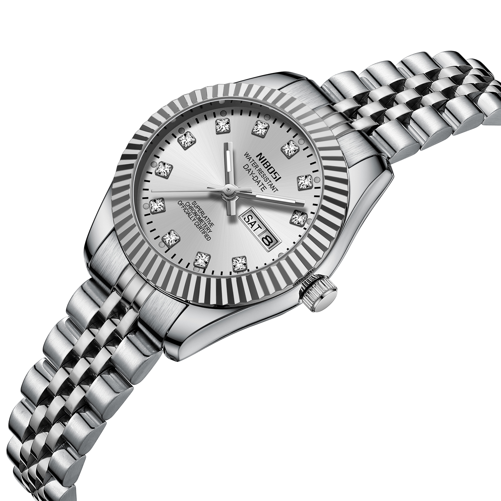 Nibosi Millbury Day-Date Silver - 2