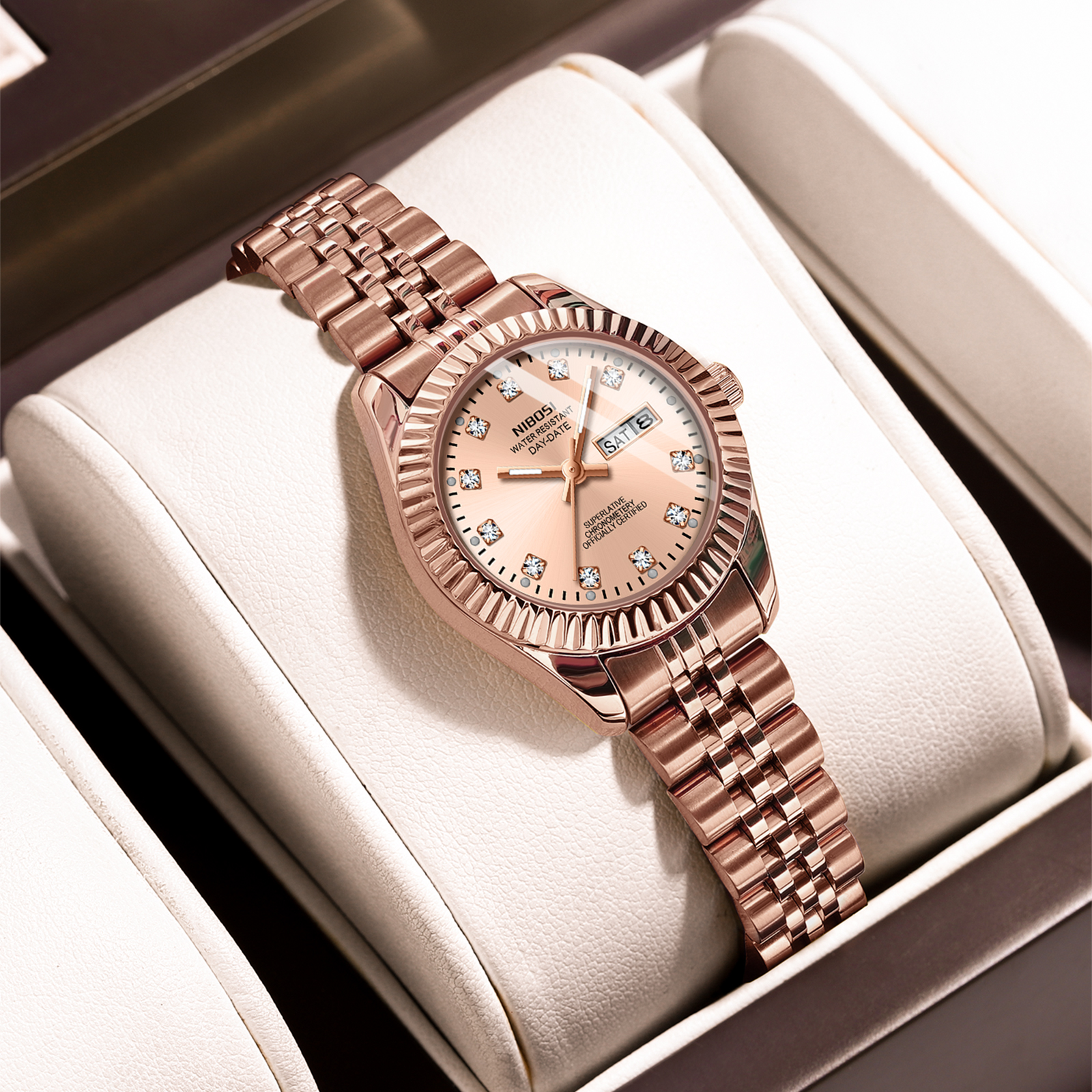 Nibosi Millbury Day-Date Rose Gold - 6