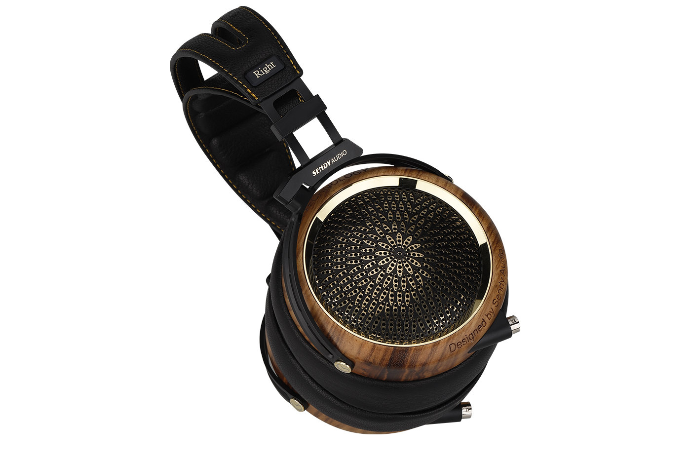 Sendy Audio "Peacock" Planar magnetic Öppen Hörlur med kåpor i zebraträ - 3