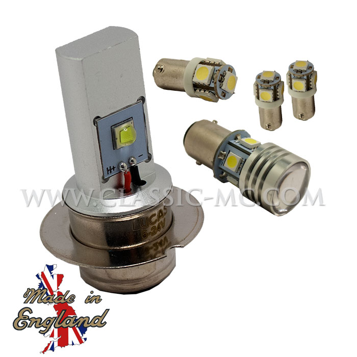 LED LAMP SET BPF, 6V 5 PCS POS/NEG