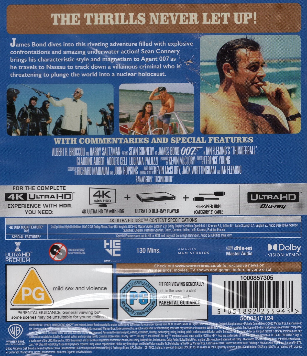 Thunderball (ej svensk text) (4K Ultra HD) - 2