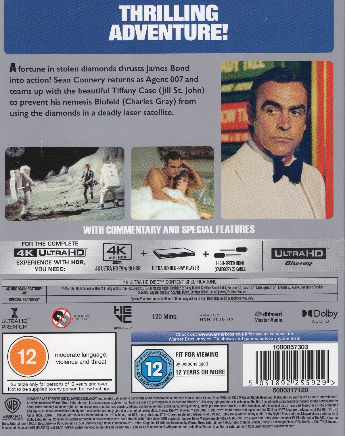 Diamonds Are Forever (ej svensk text) (4K Ultra HD) - 2