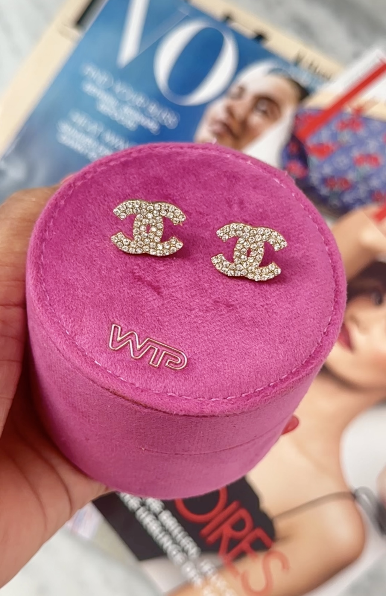 Earrings  CC Designer Gold
