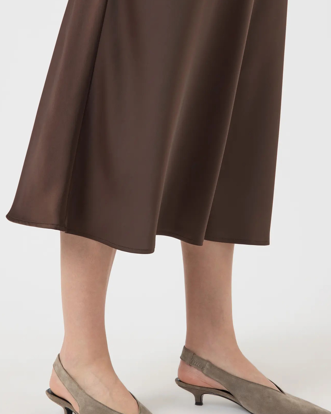Kjol Yaspella midi brun - 3