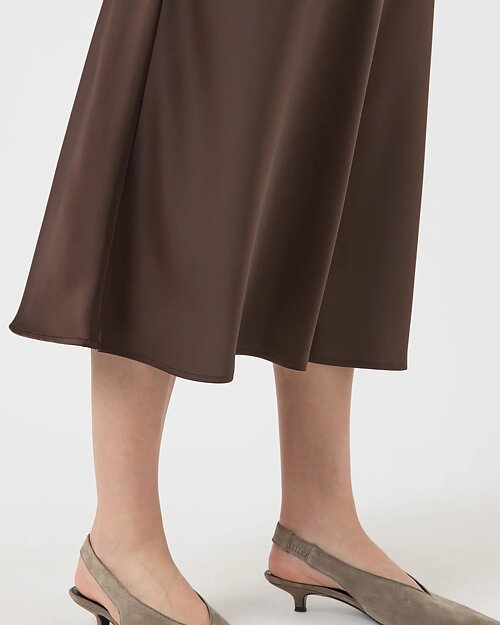 Kjol Yaspella midi brun - 3