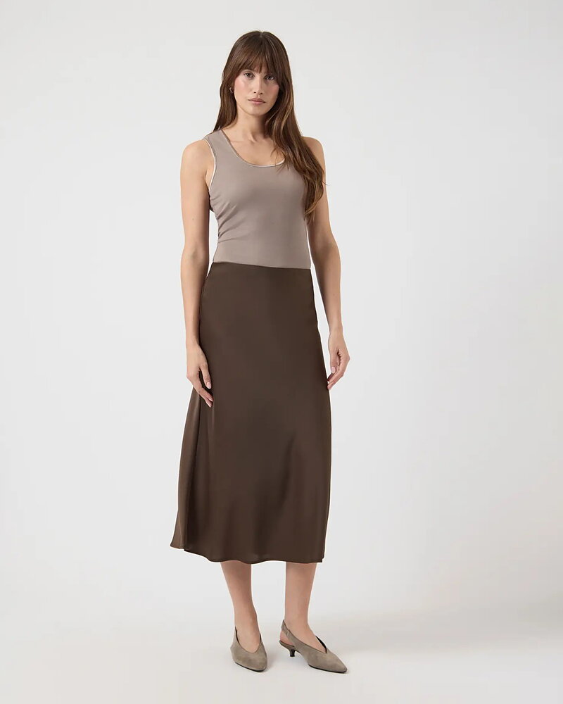 Kjol Yaspella midi brun