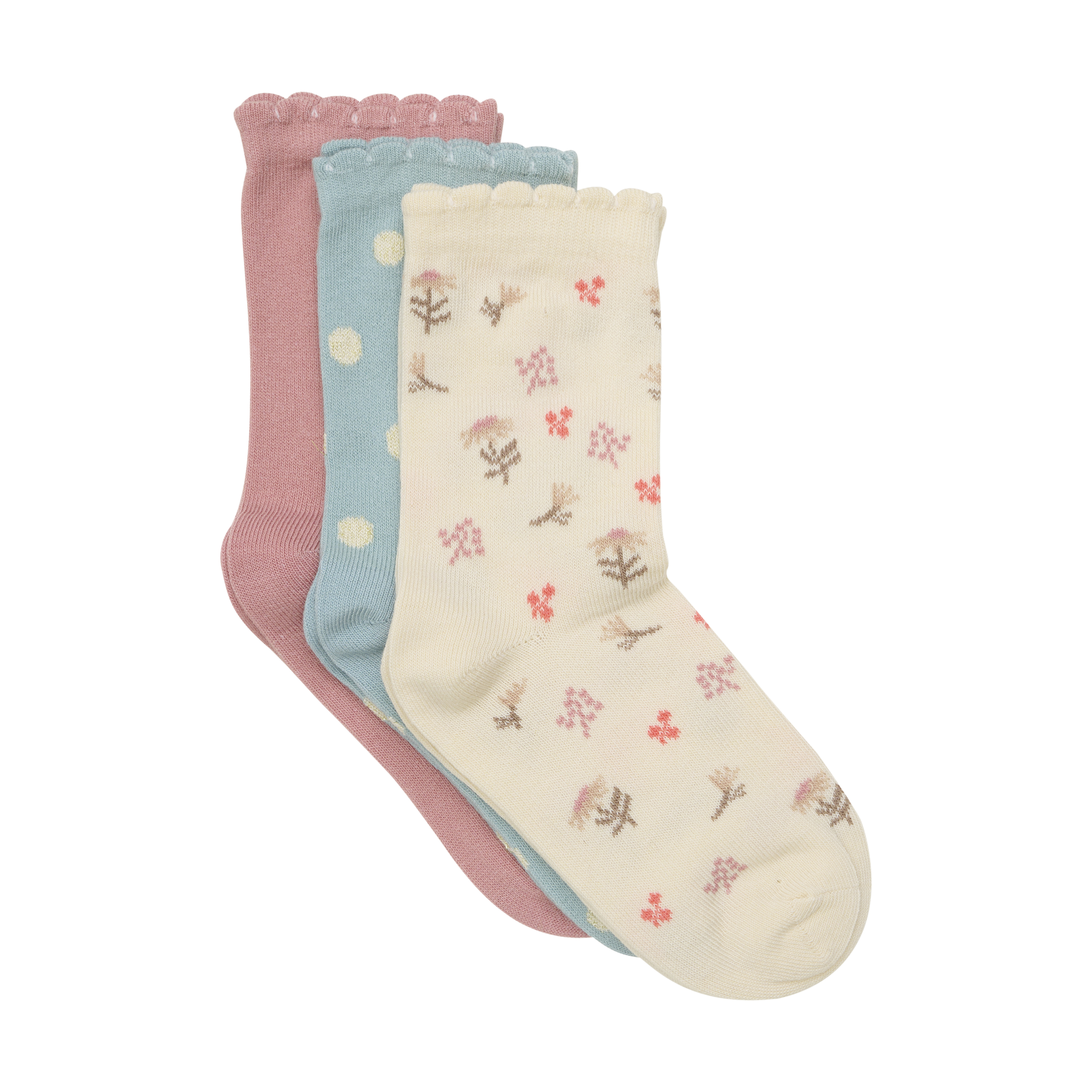 3-Pack Socks Withered Rose
