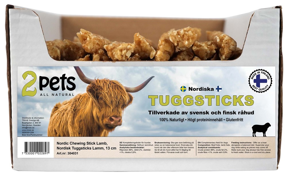 2pets Nordisk Tuggstick Lamm 13cm