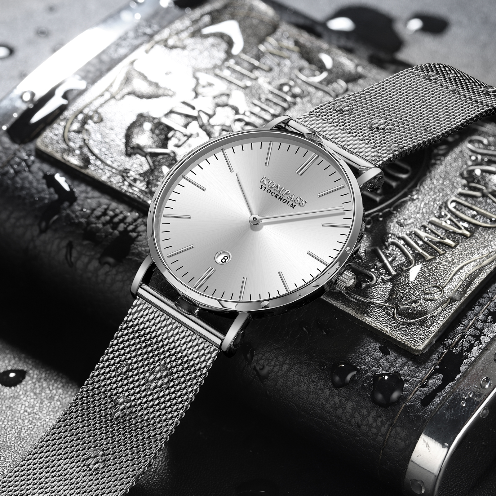 Kompass Nautilus Silver Mesh Strap - 6
