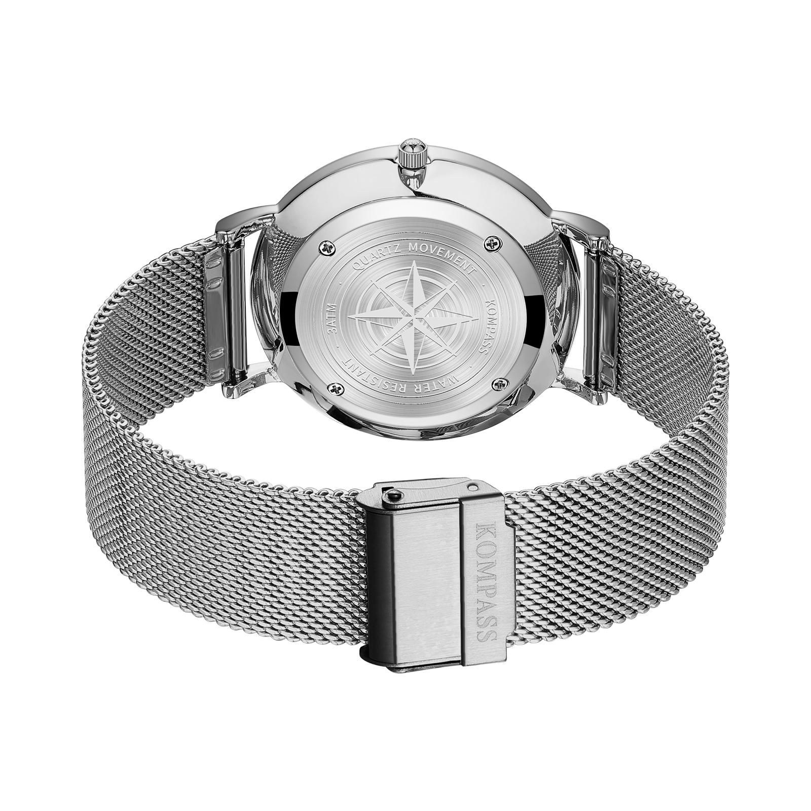 Kompass Nautilus Silver Mesh Strap - 4