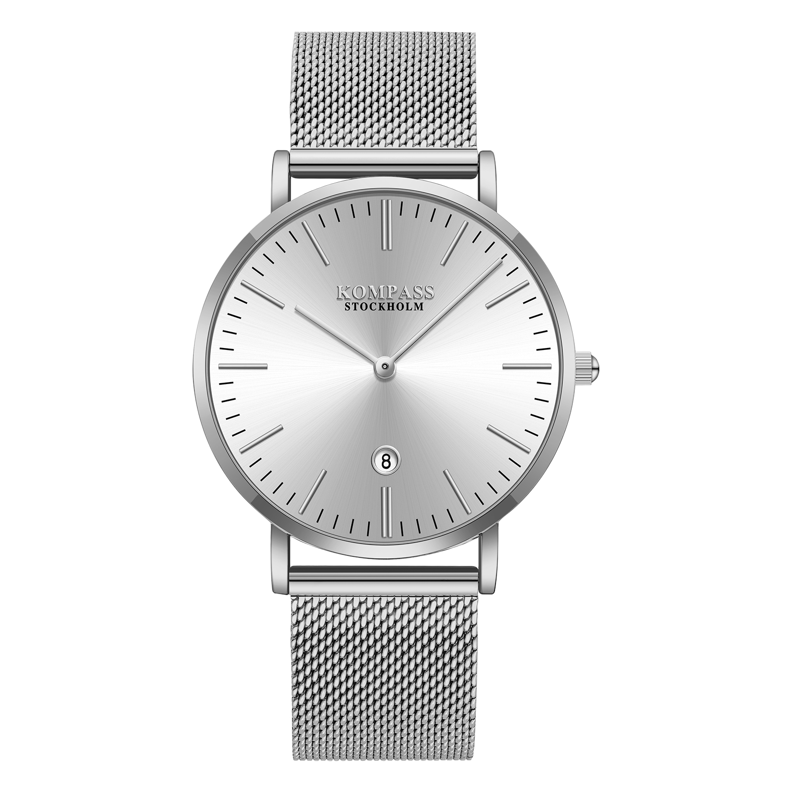 Kompass Nautilus Silver Mesh Strap
