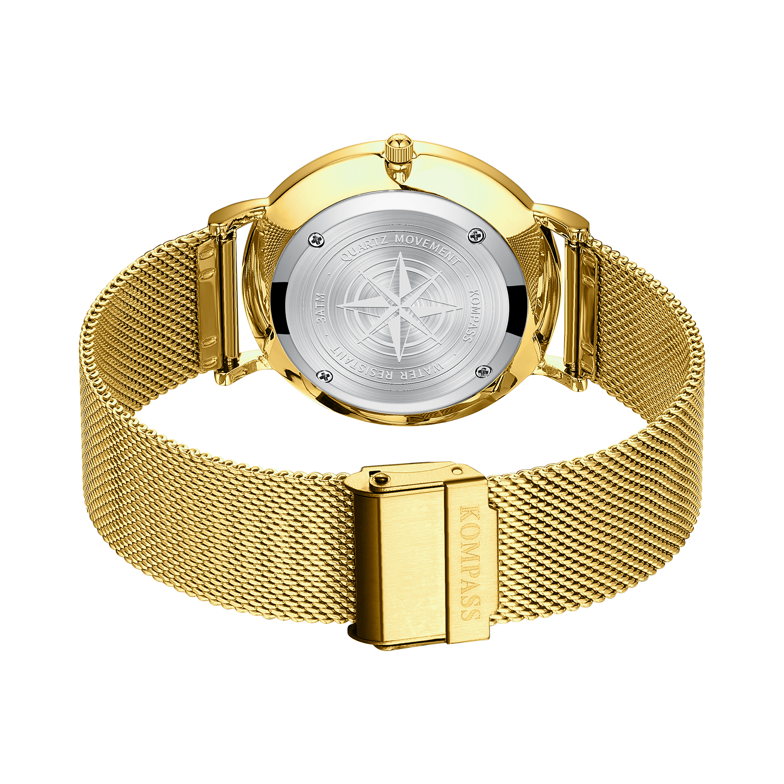 Kompass Nautilus Gold Mesh Strap - 4