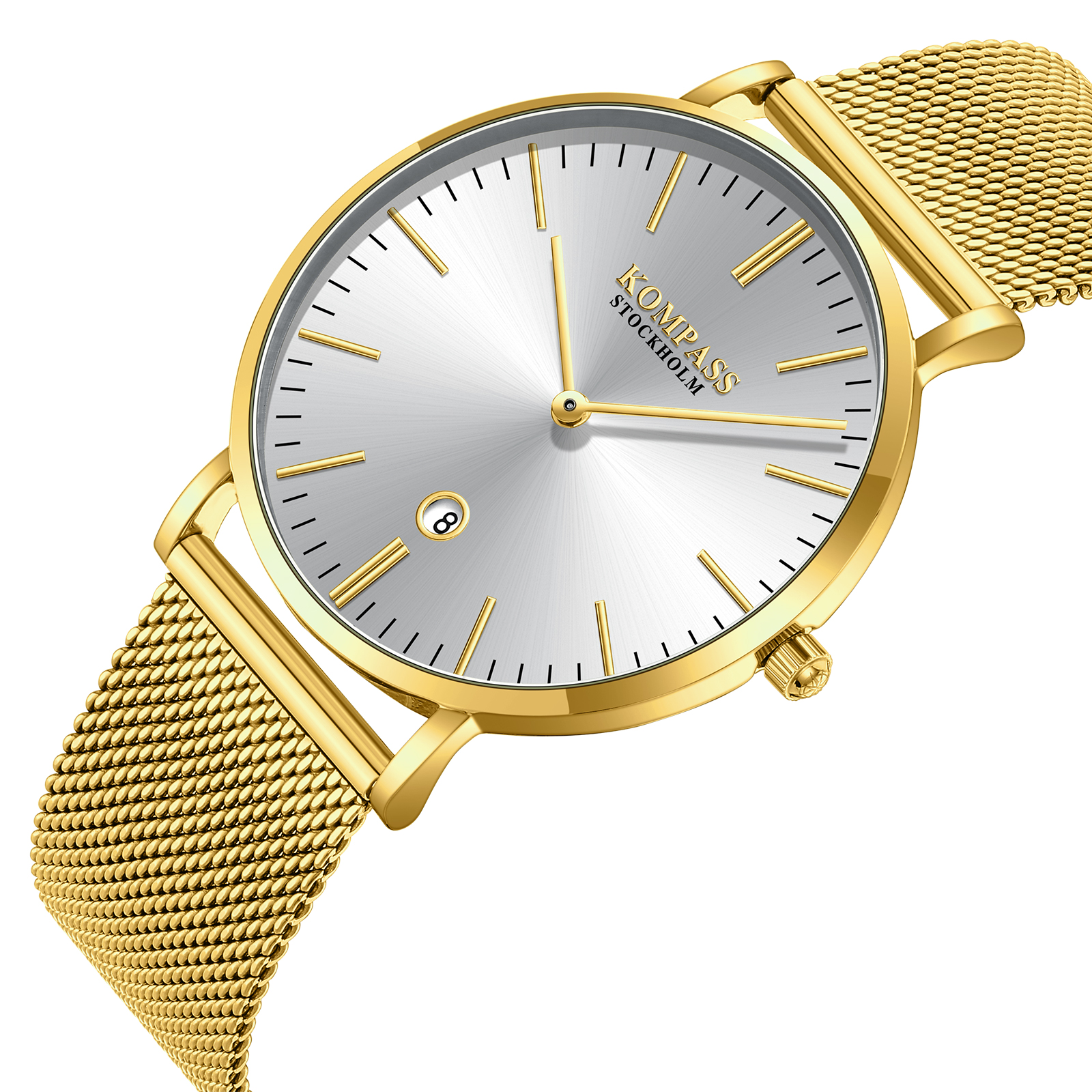 Kompass Nautilus Gold Mesh Strap - 2