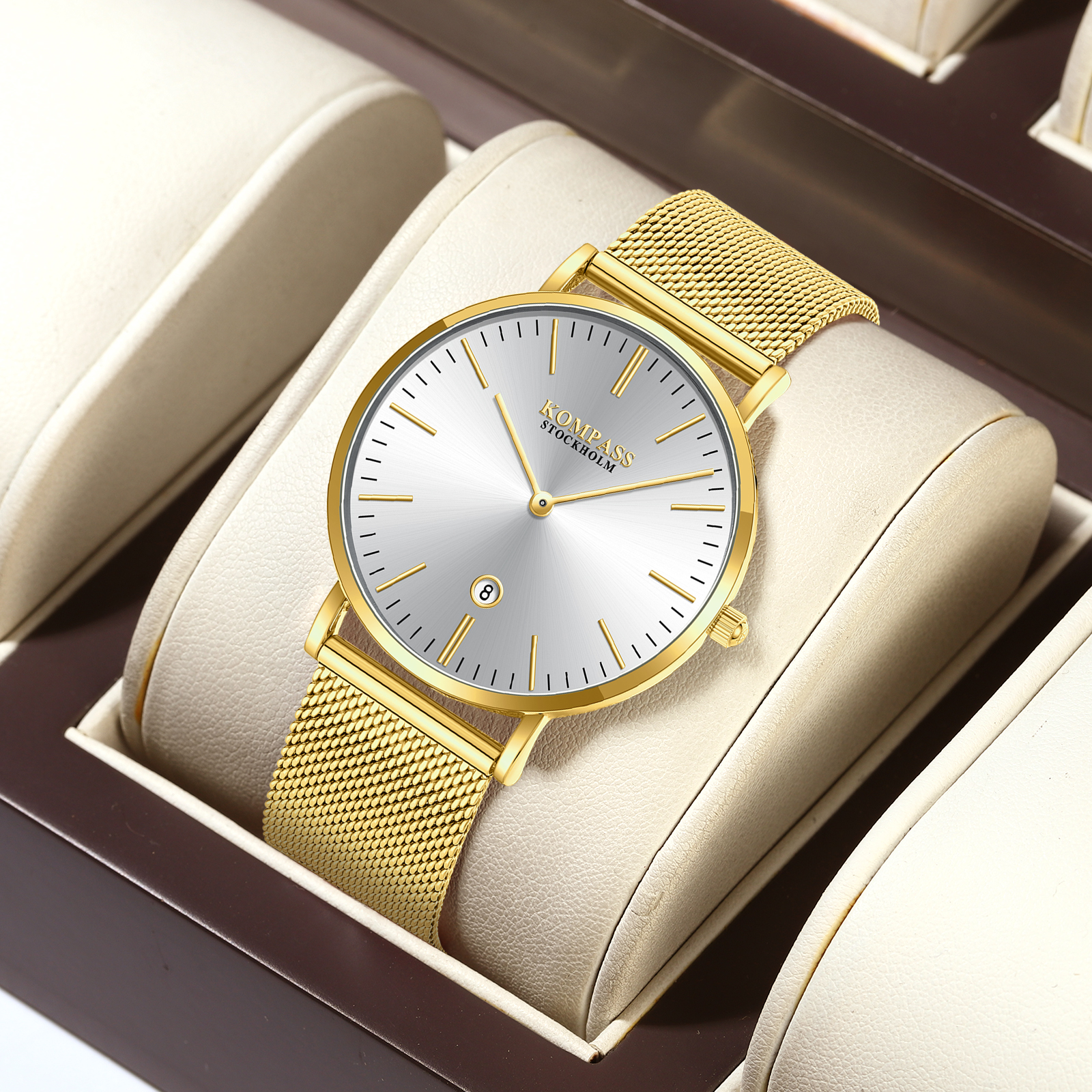 Kompass Nautilus Gold Mesh Strap - 5