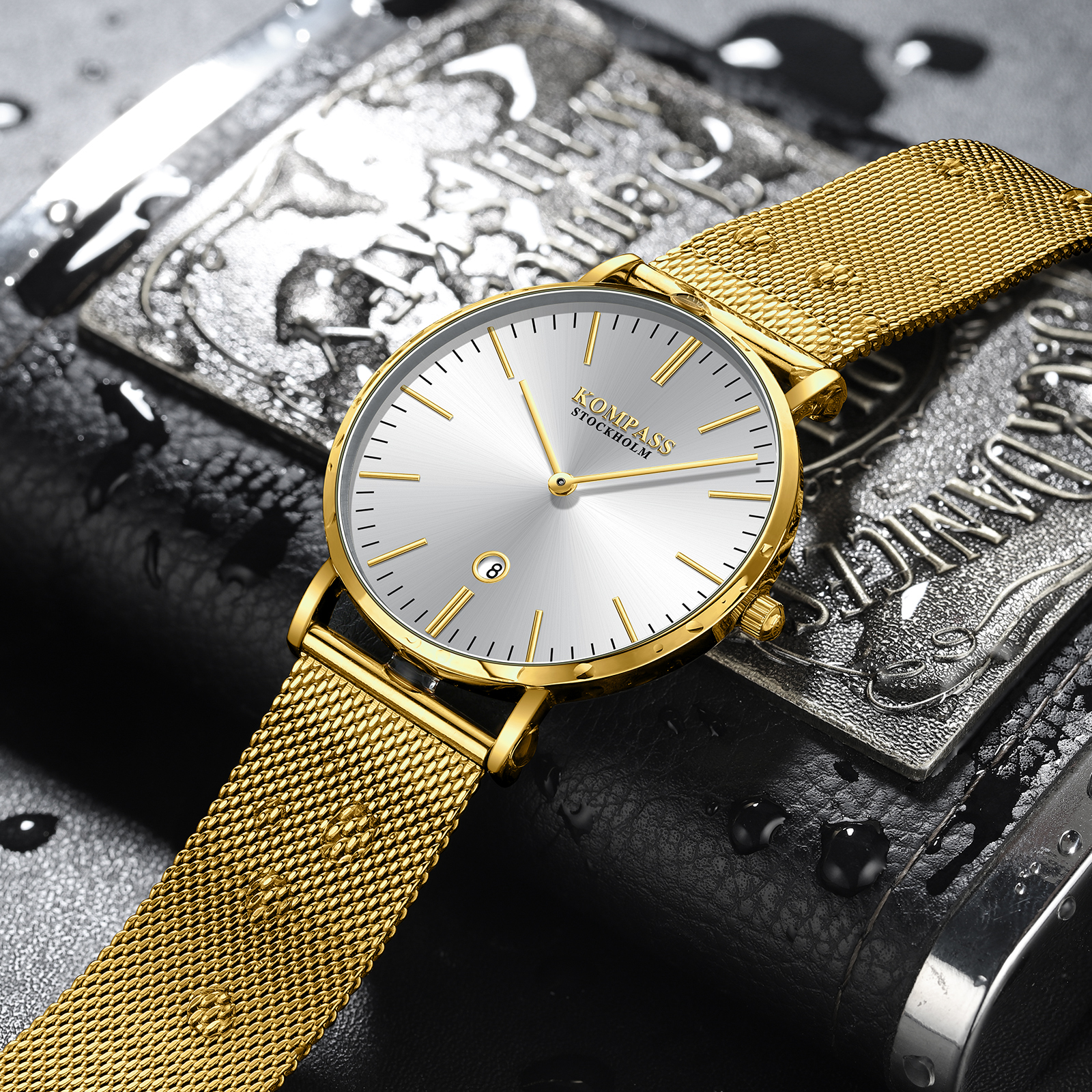 Kompass Nautilus Gold Mesh Strap - 6