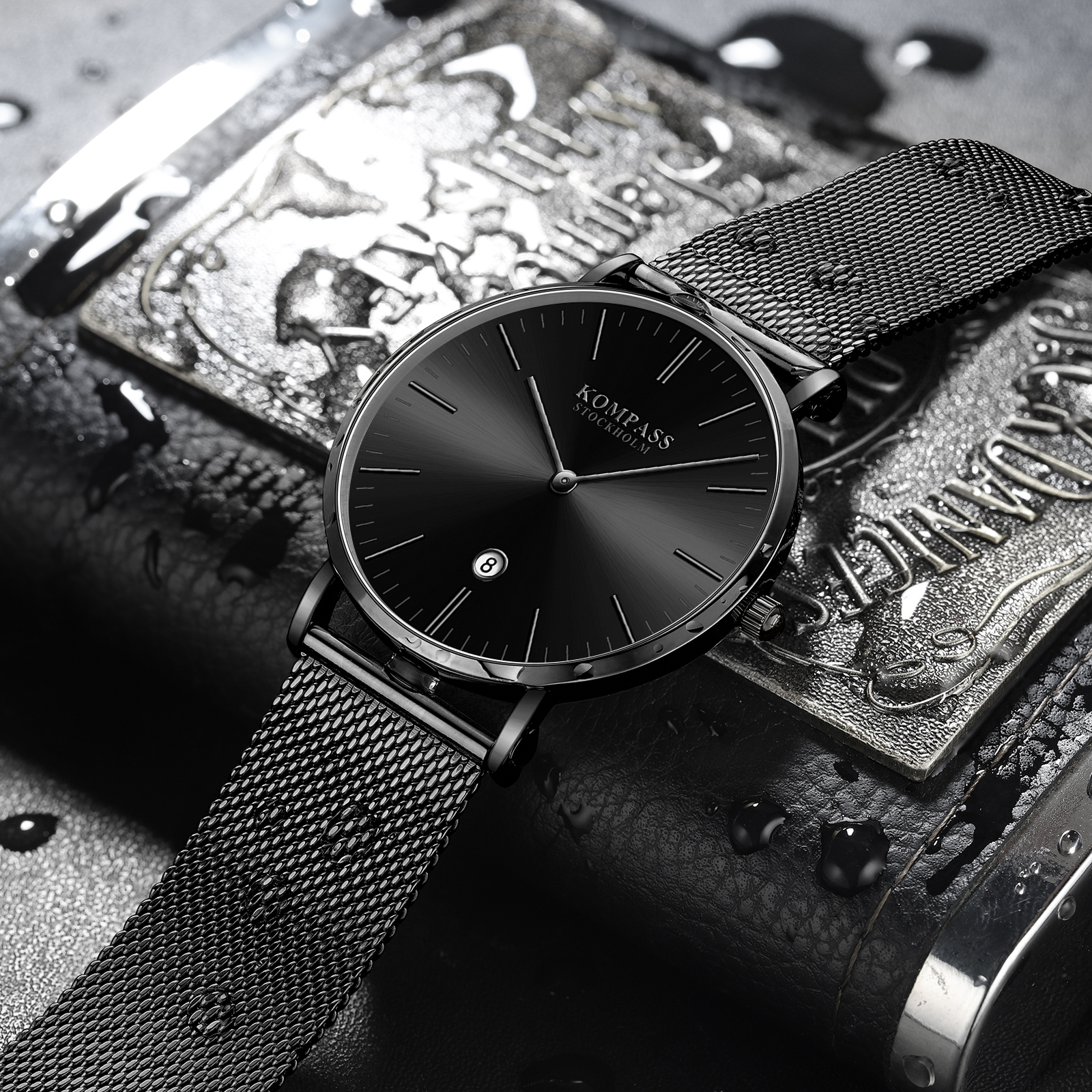 Kompass Nautilus Black Mesh Strap - 6