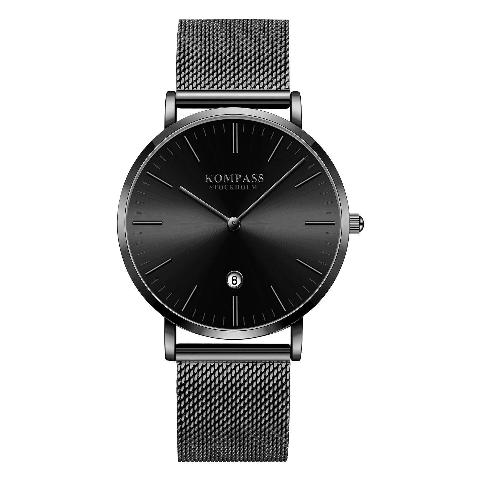 Kompass Nautilus Black Mesh Strap
