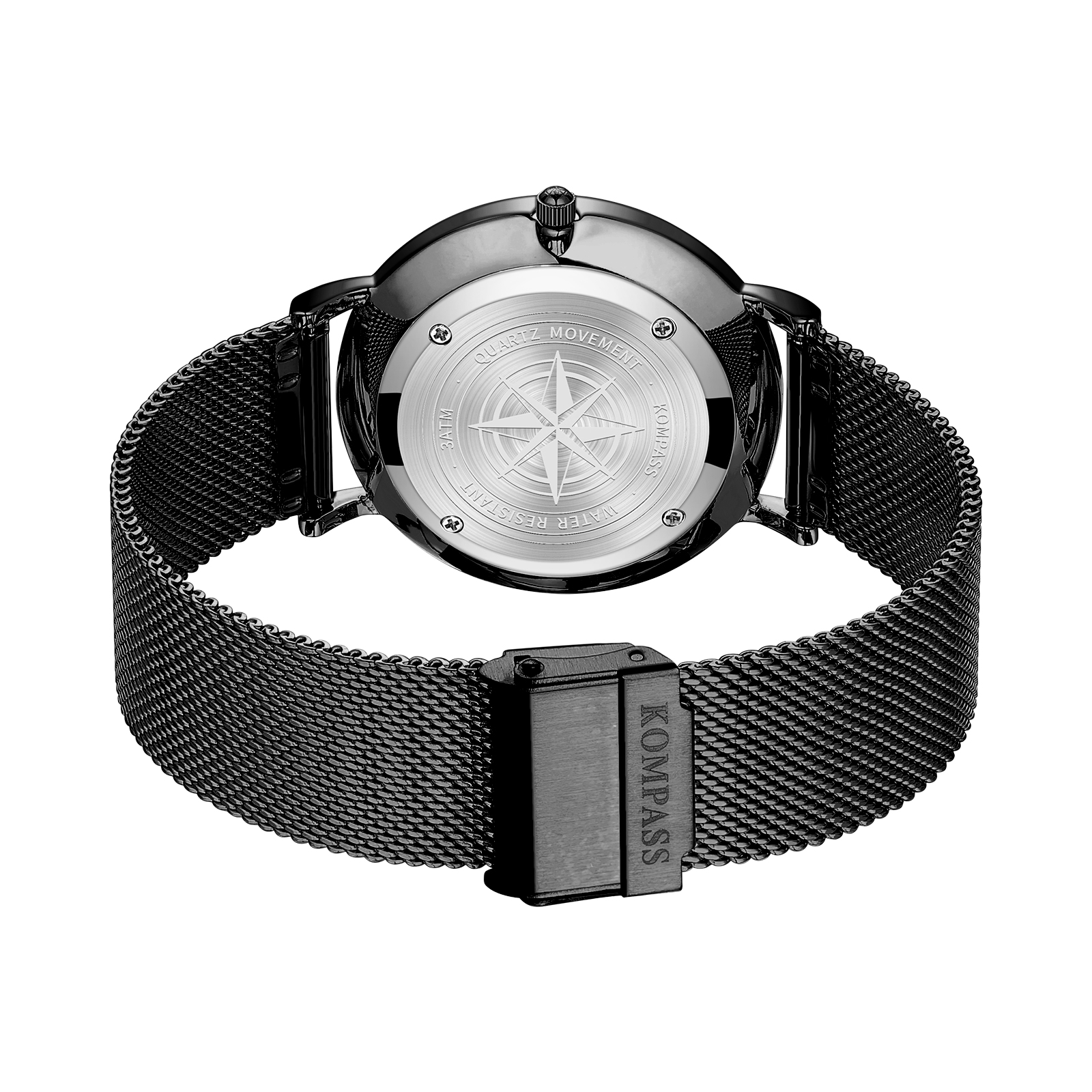 Kompass Nautilus Black Mesh Strap - 4