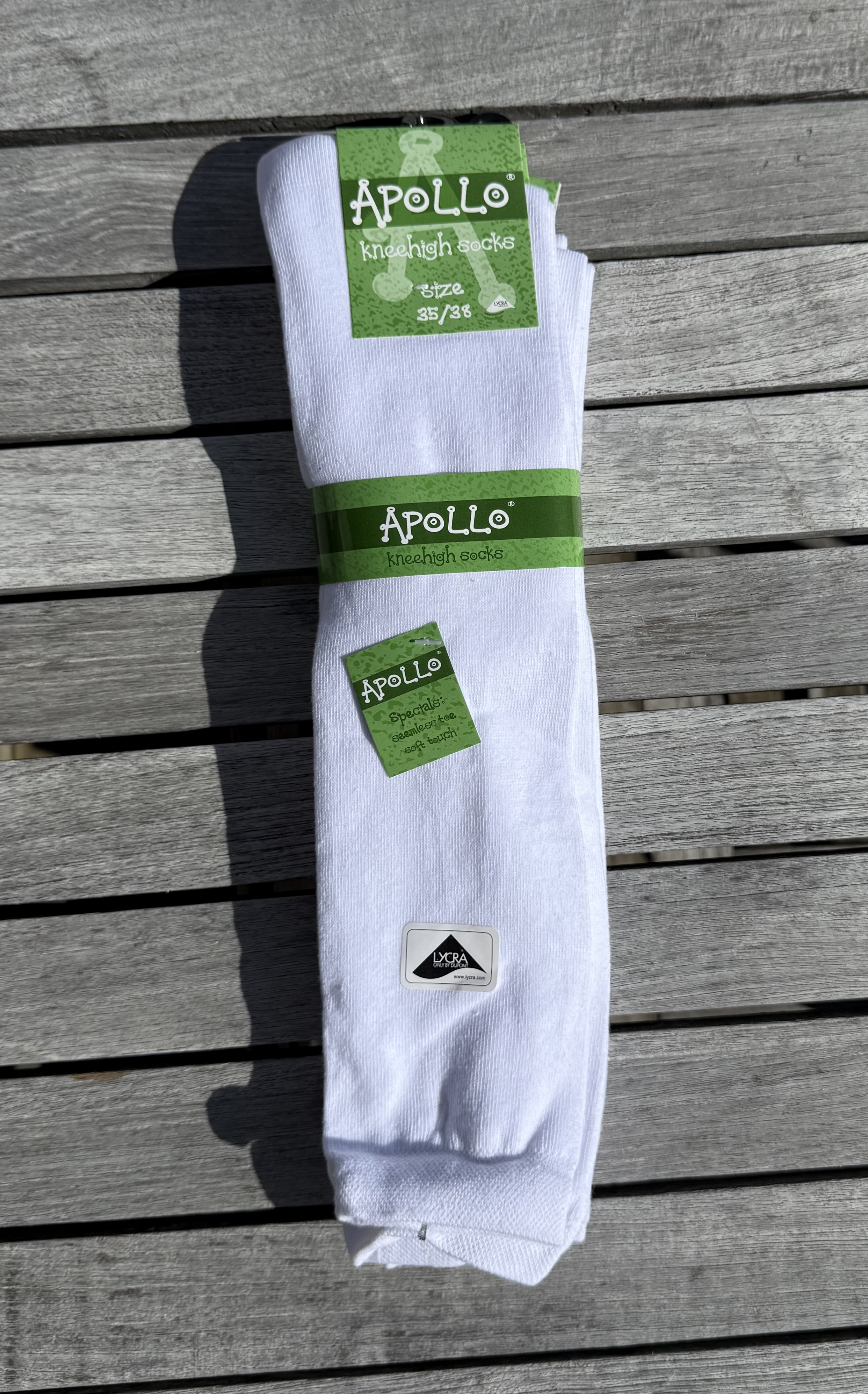 Vit knästrumpa 3-pack - 3