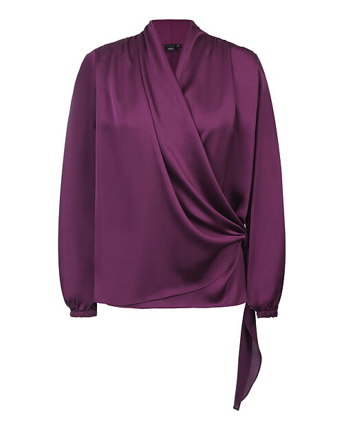 Blus Pomezia vinröd