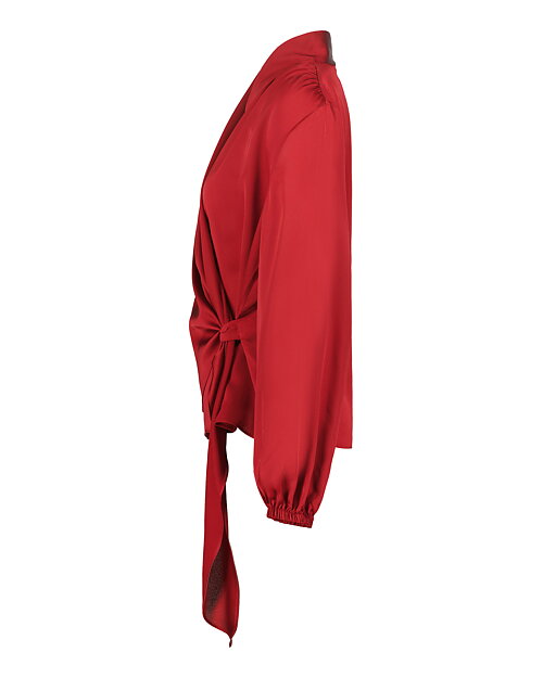 Blus Pomezia mörkröd - 3
