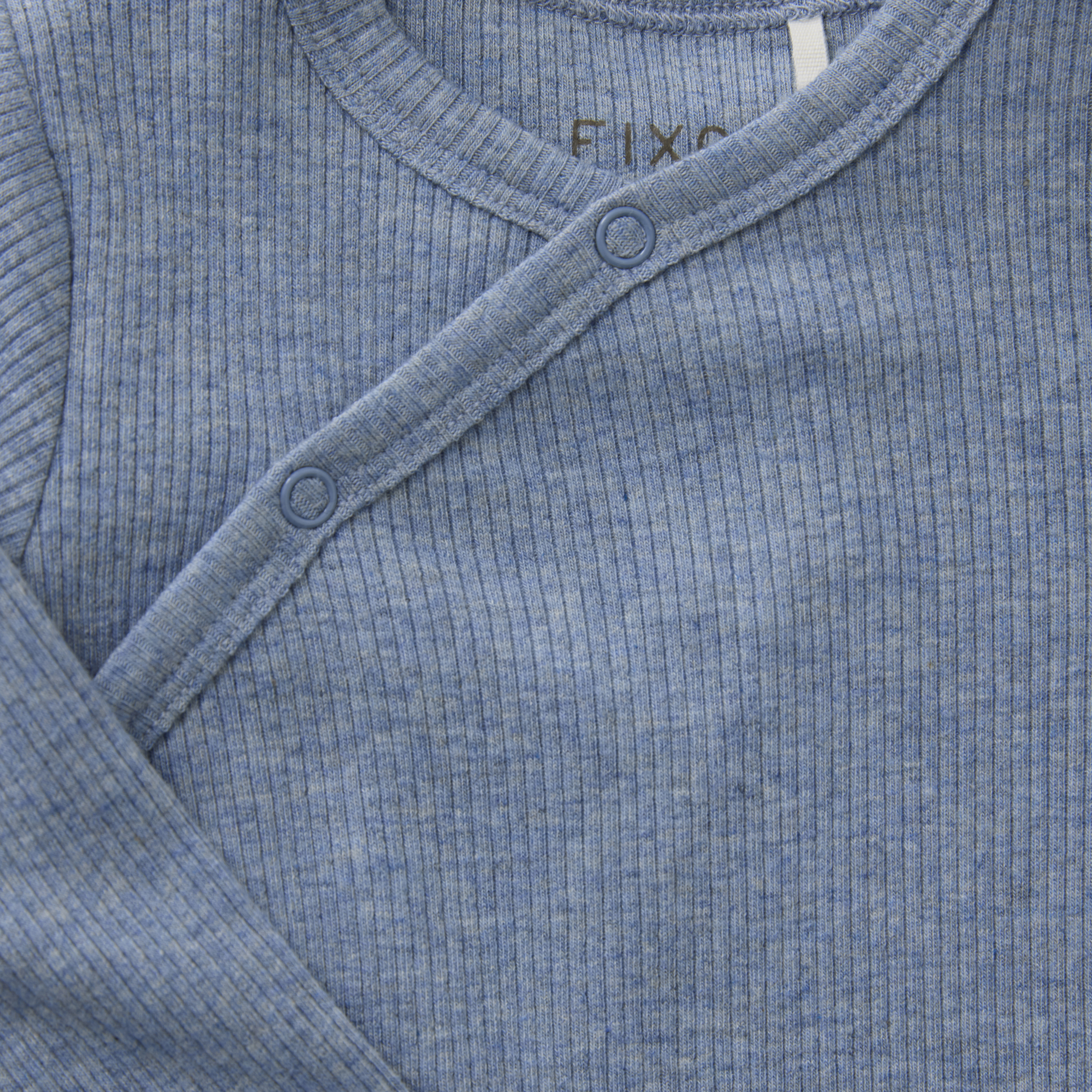 Wrap Body LS Melange Rib Rain Washed Melange - 3