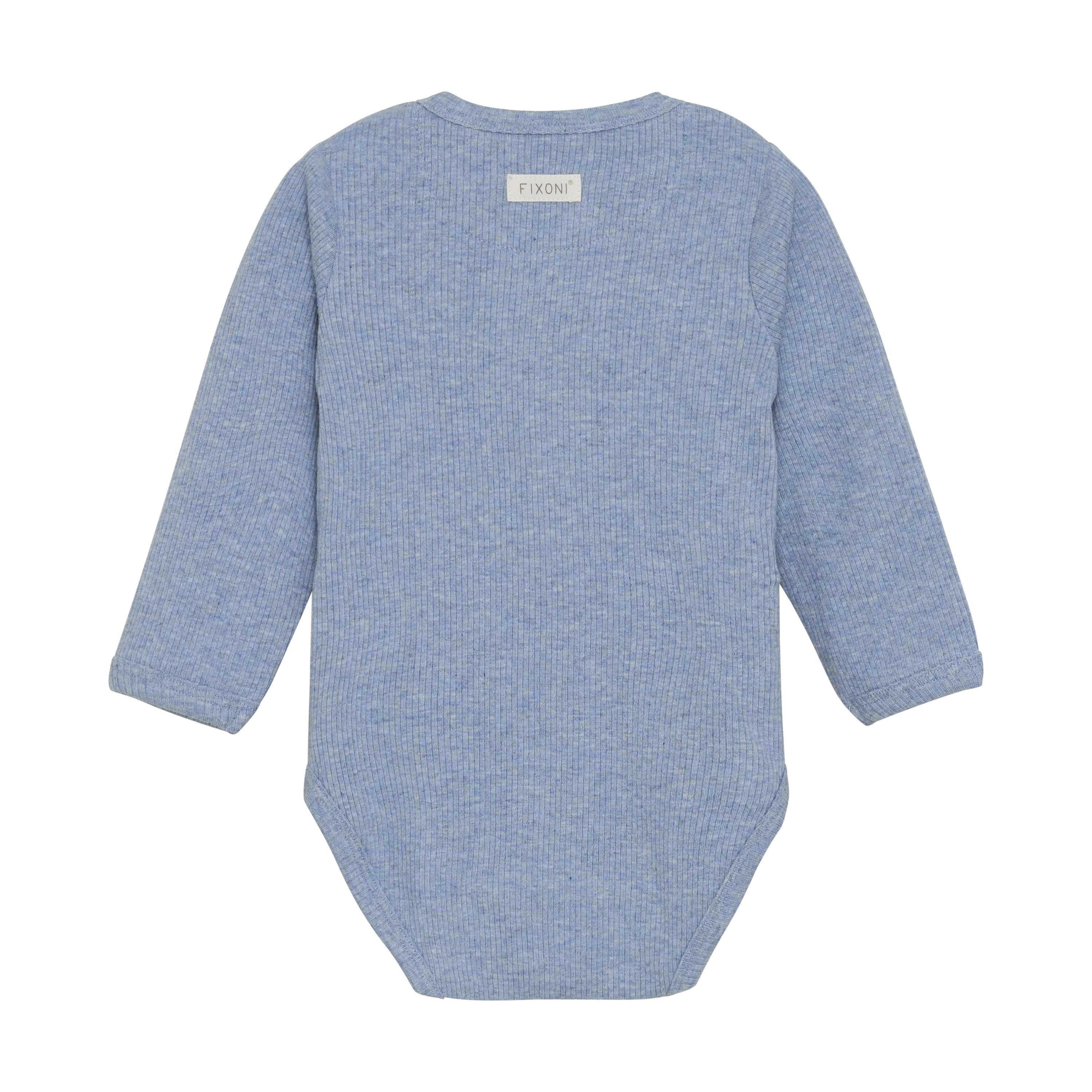 Wrap Body LS Melange Rib Rain Washed Melange - 2