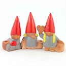 Lisa Larson (Santa's Family 1980s) Sitting Elf Candleholder 14 cm (2)