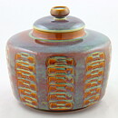 アイナー・ヨハンセン  壺 レリーフ装飾  24/23cm  1960年代
