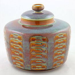 Einar Johansen (1960s) Majestic Urn with Relief 24/23 cm