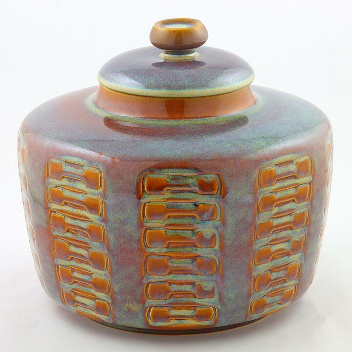 Einar Johansen (1960s) Majestic Urn with Relief 24/23 cm