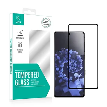 SiGN Heltäckande Skärmskydd i Härdat Glas för Samsung Galaxy S22 Ultra 5G