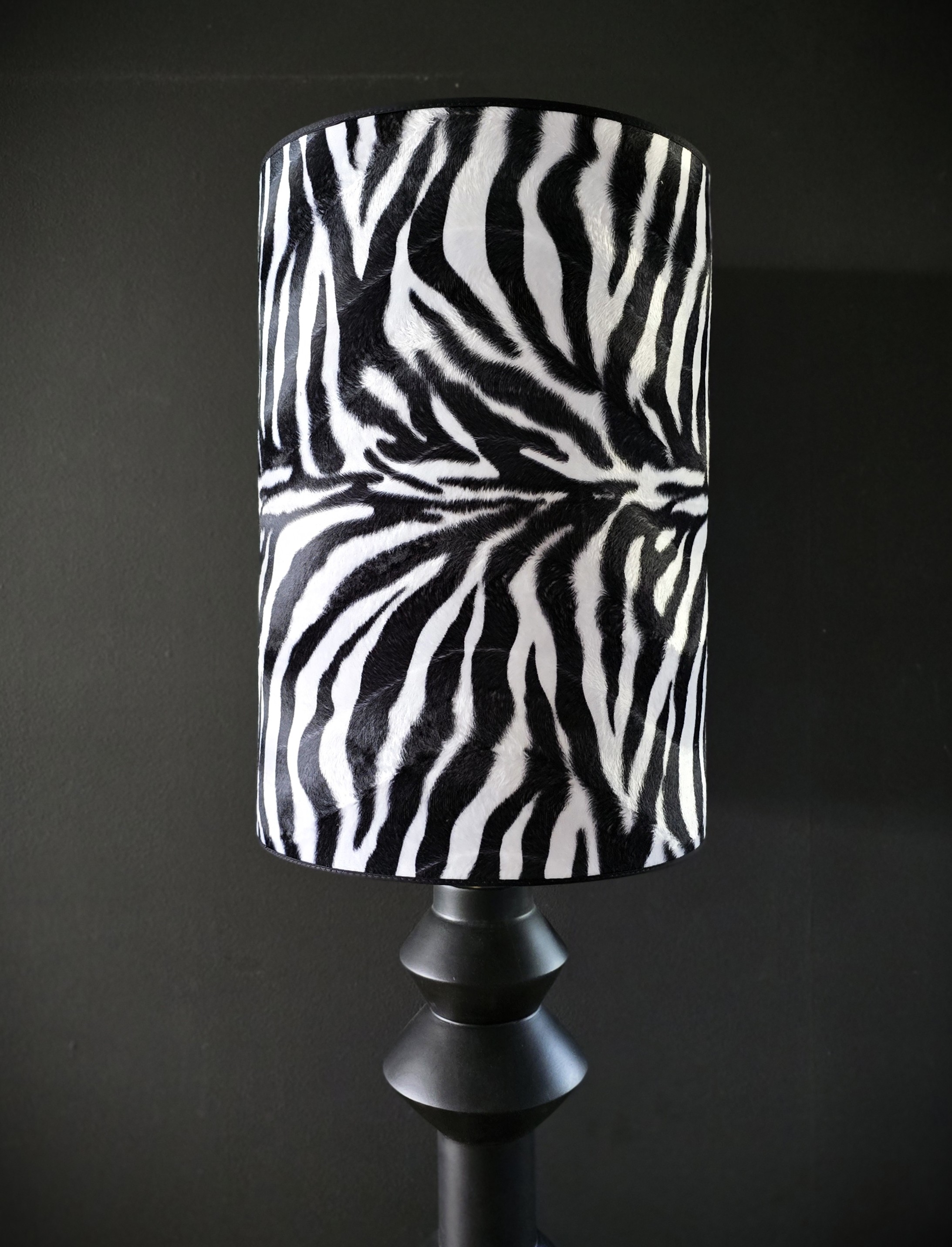 Lampskärm  LARGE - Zebra Svart/Vit