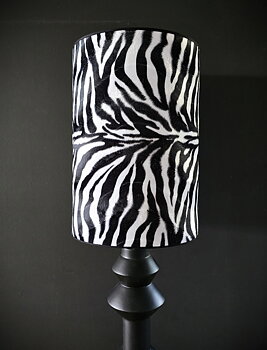Lampskärm  LARGE - Zebra Svart/Vit