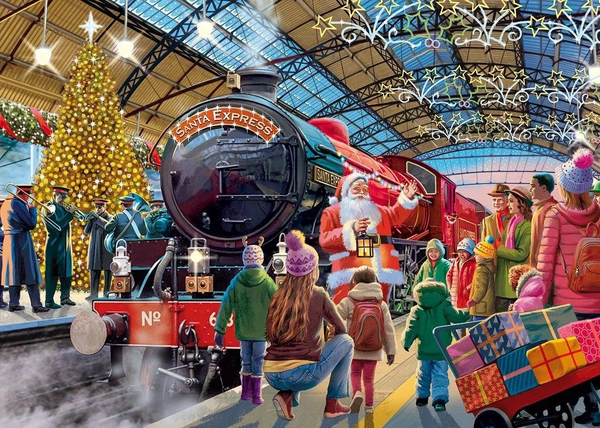 Santa at the Station, 1000 Bitar Jumbo