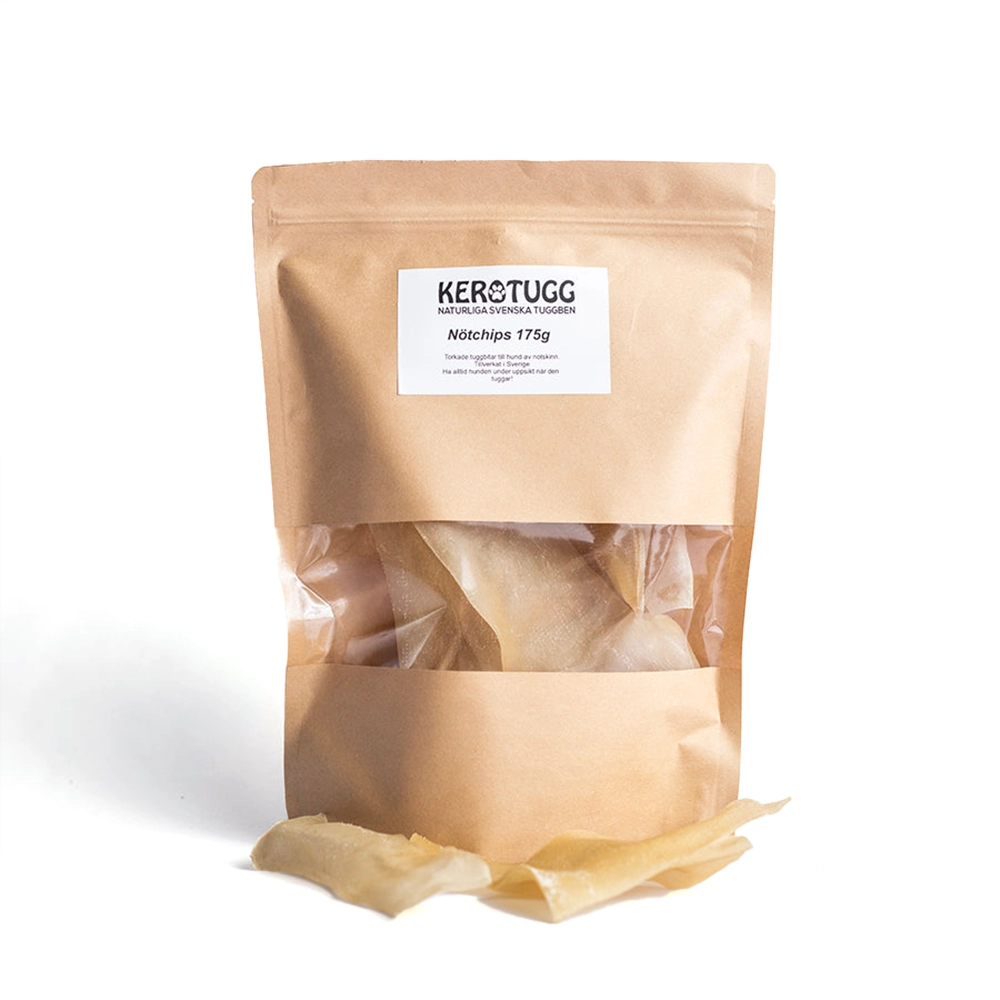 Kerotugg hundchips av nöt storpack många tuggben i en förpackning