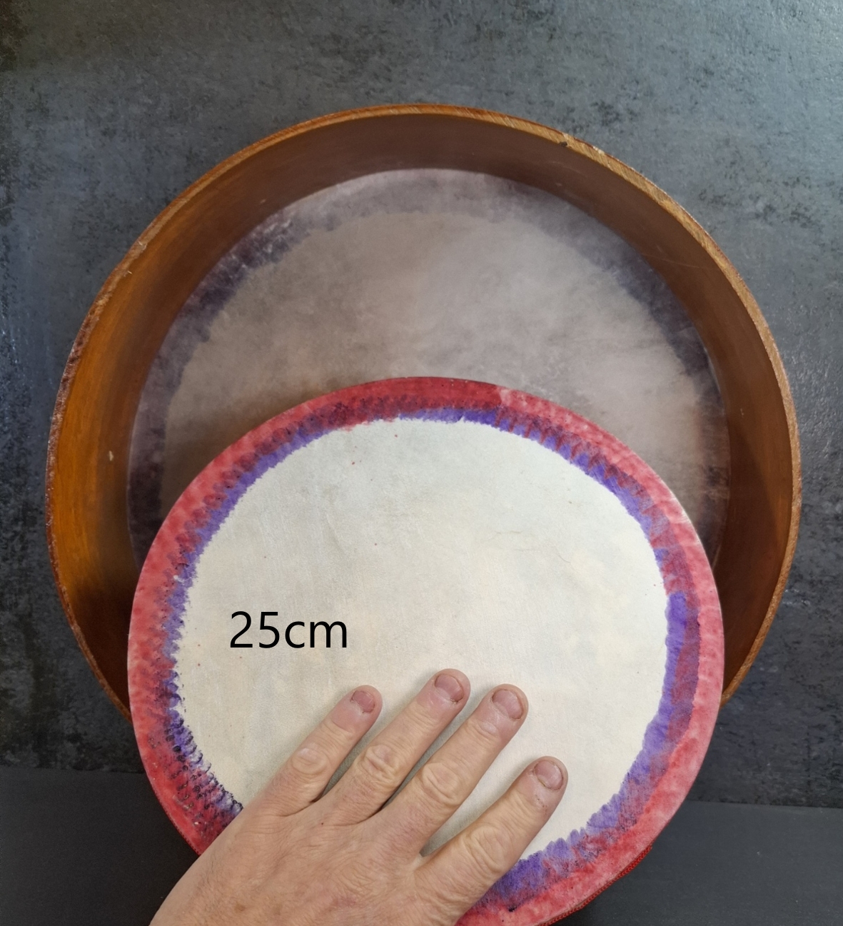 Indisk handtrumma, Enkelt "bodhran" - 4