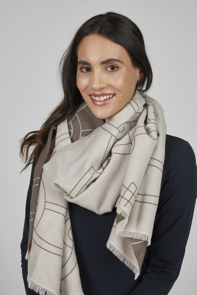Pikeur Selection Scarf - Pale Grey - wool