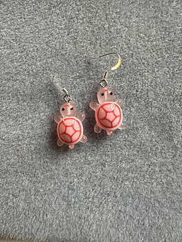 Ljusrosa Örhängen, självlysande