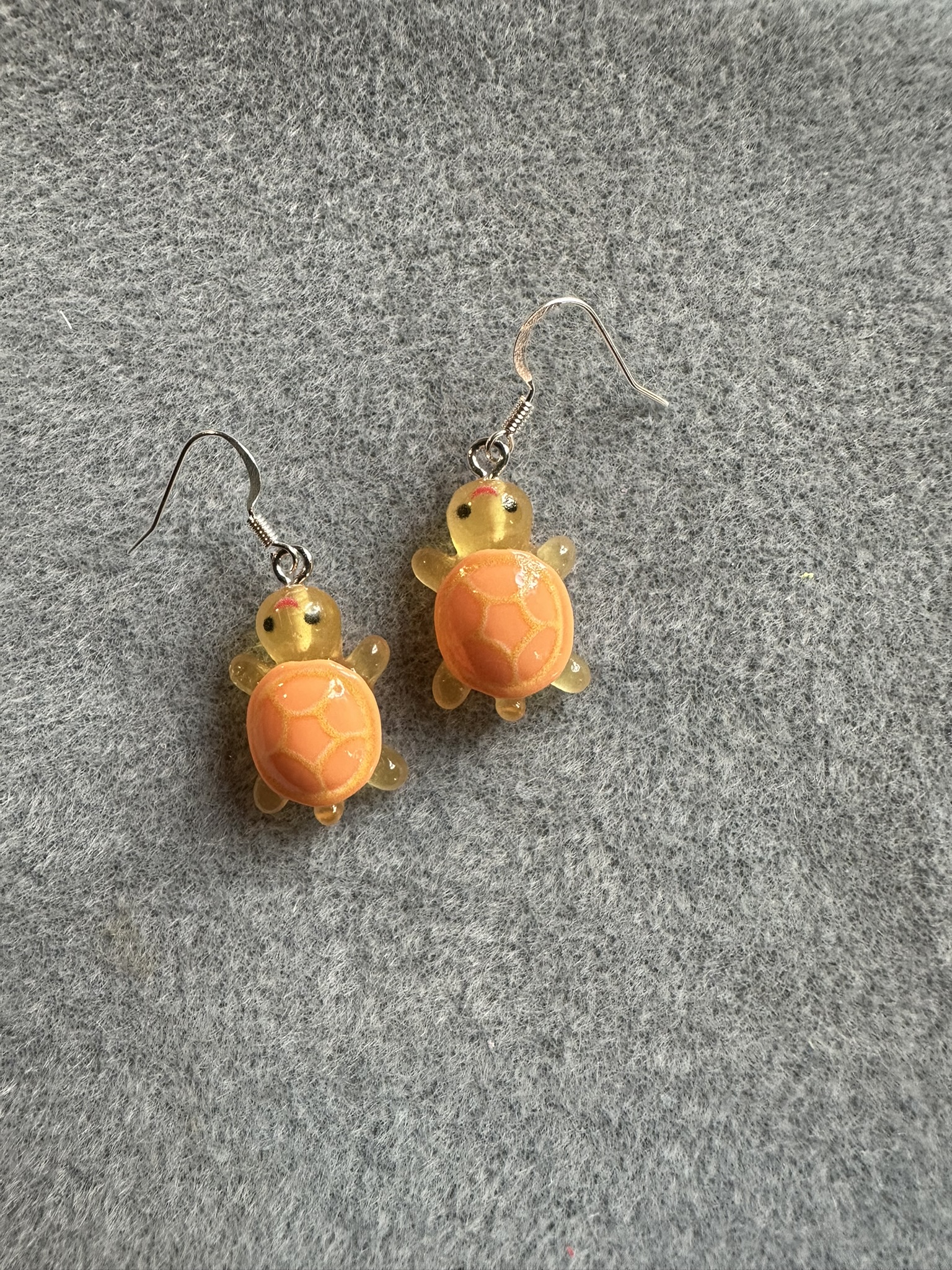 Gul/orange Örhängen, självlysande