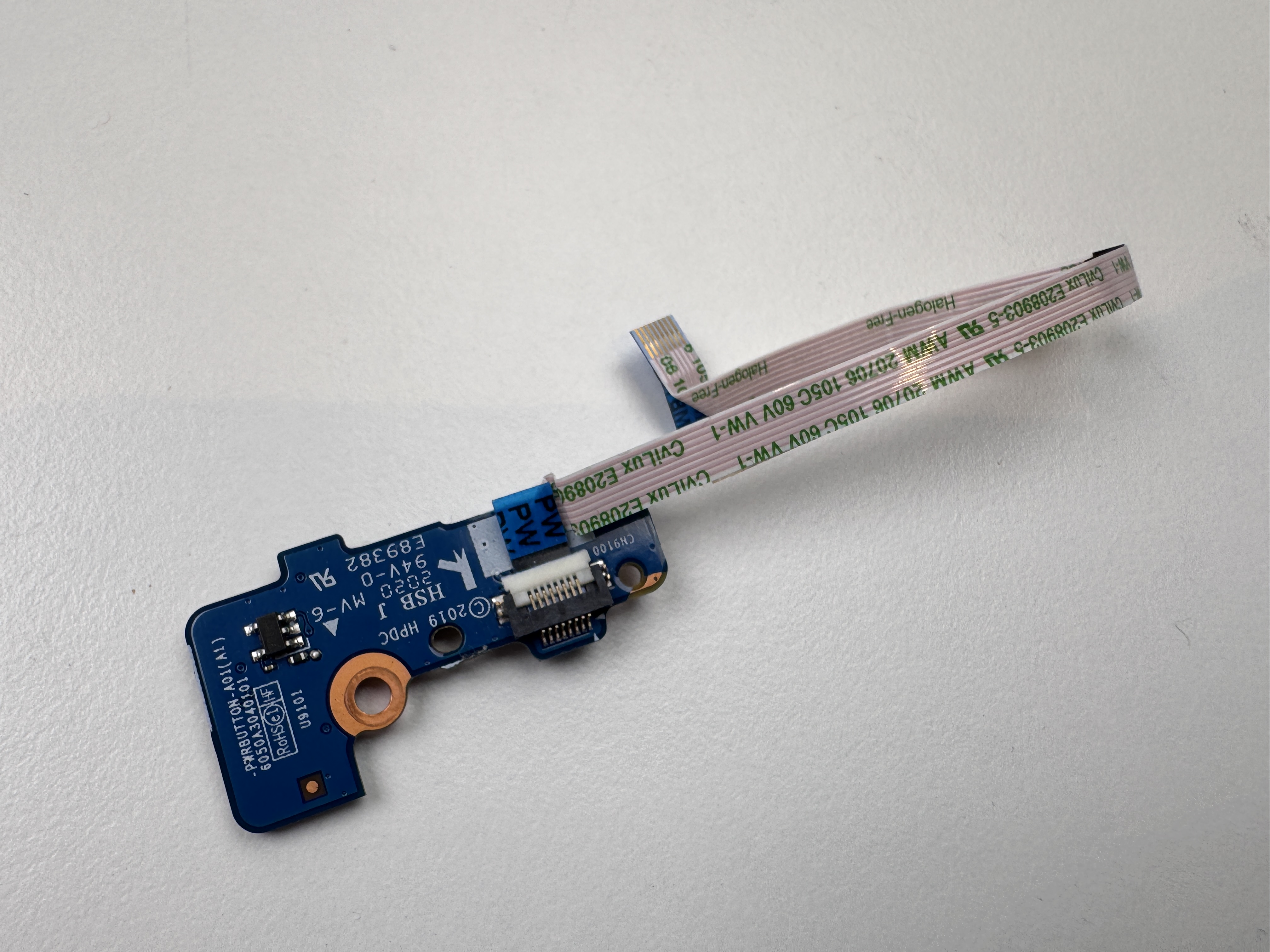 Original HP EliteBook 840 845 850 755 G5 G6 Power Button Board with Cable 6050A3040101