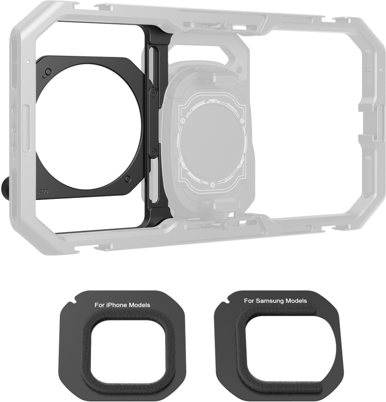 SmallRig 5277 67mm Threaded Filter Adapter with Detachable Sunhoods for Universal Phone Cage 4299 - 4