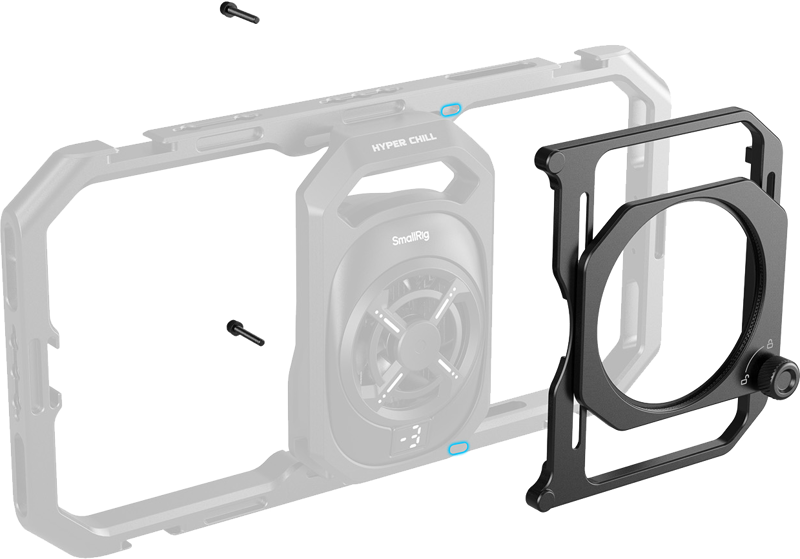 SmallRig 5277 67mm Threaded Filter Adapter with Detachable Sunhoods for Universal Phone Cage 4299 - 5