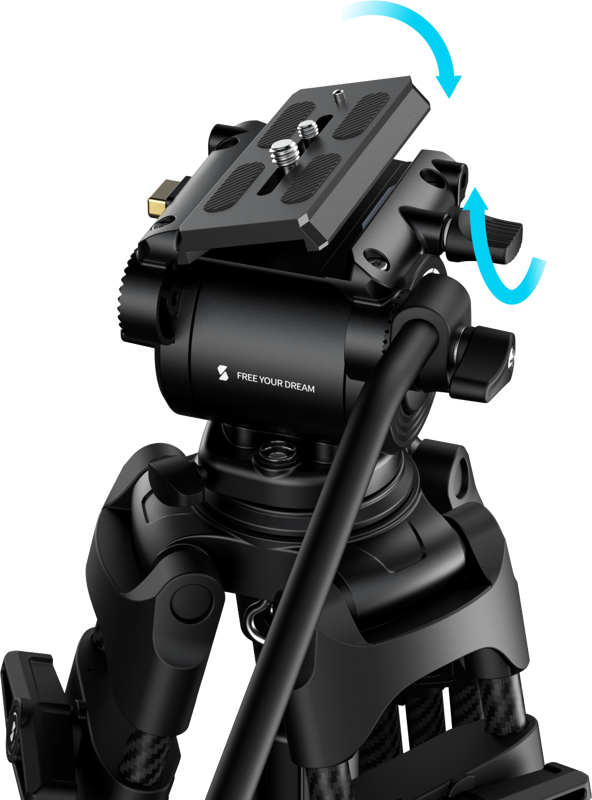 SmallRig 5443 FSD14 FreeSpeed Heavy-Duty Carbon Fiber Tripod - 4