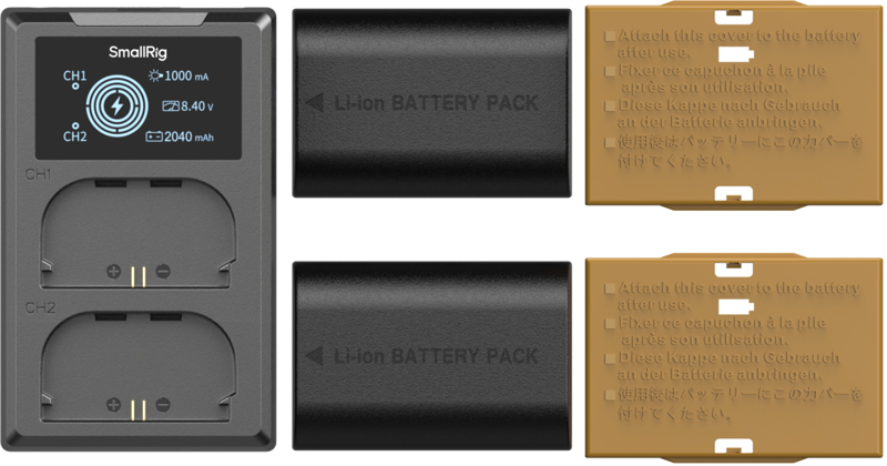 SmallRig 5409 Camera Battery and Charger Kit for Canon LP-E6P - 5