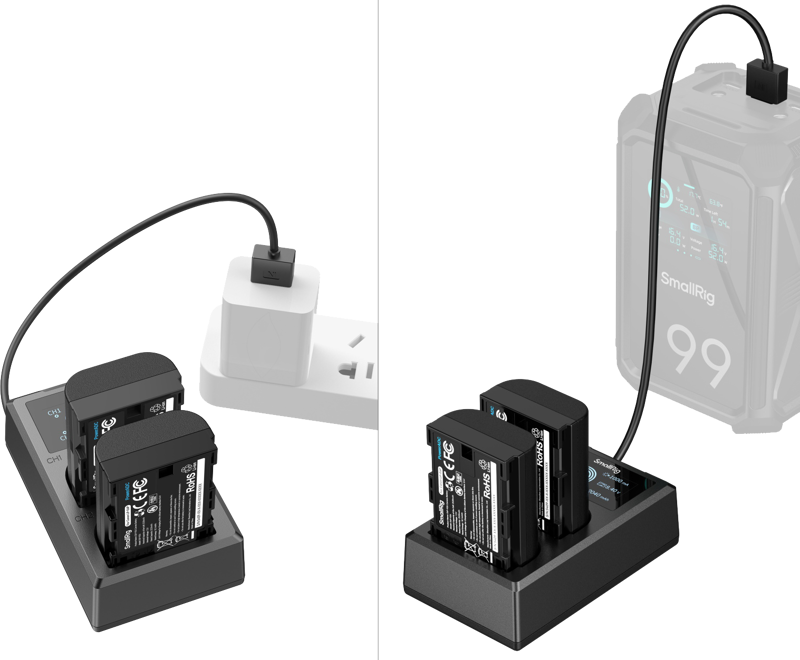 SmallRig 5409 Camera Battery and Charger Kit for Canon LP-E6P - 6