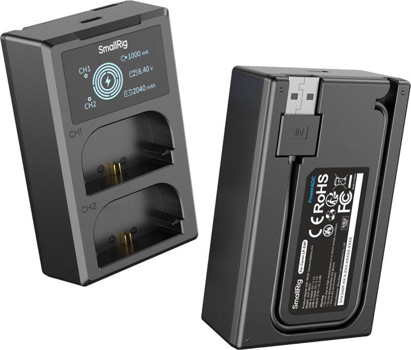 SmallRig 5409 Camera Battery and Charger Kit for Canon LP-E6P - 4