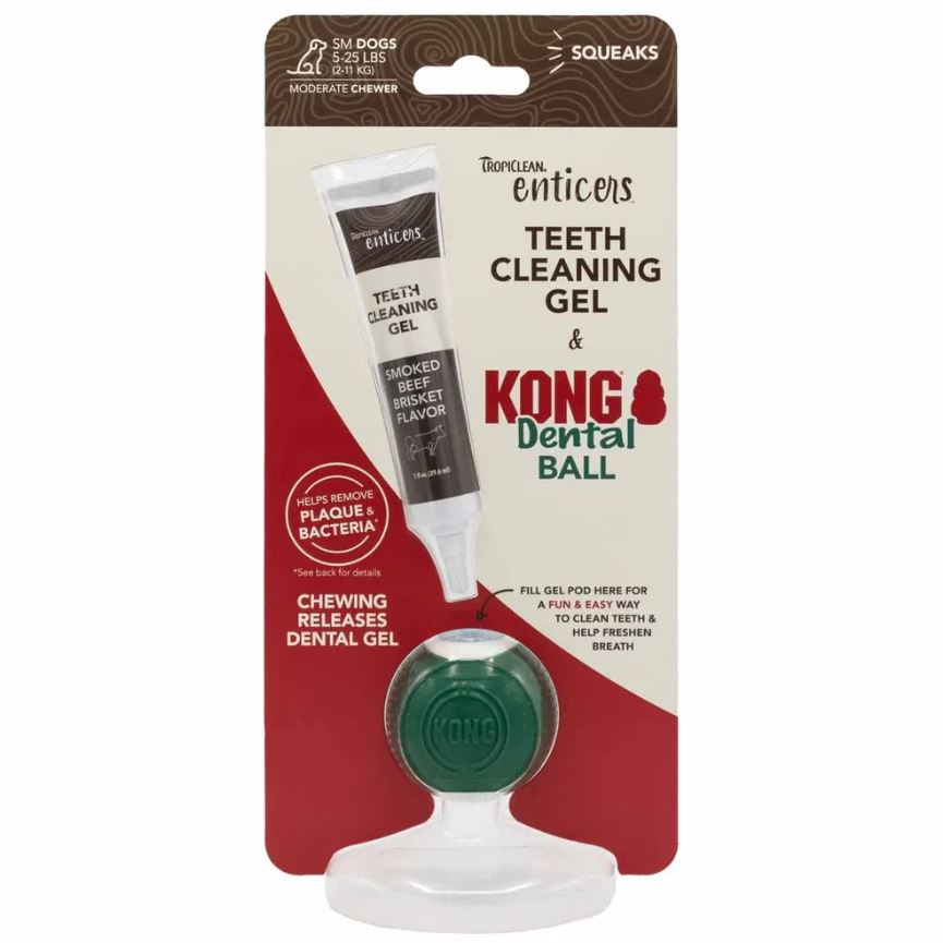 Kong Tropiclean Denta Ball Dental Cleaning for Dogs - S
