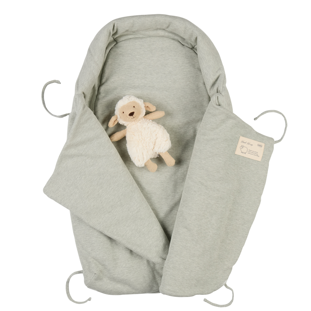 Voksi Wool Wrap - Misty Green - 2